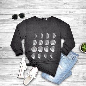 T&O Moon Phases Long Sleeve Shirt